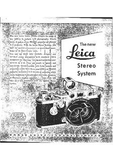 Leica Stereo manual. Camera Instructions.